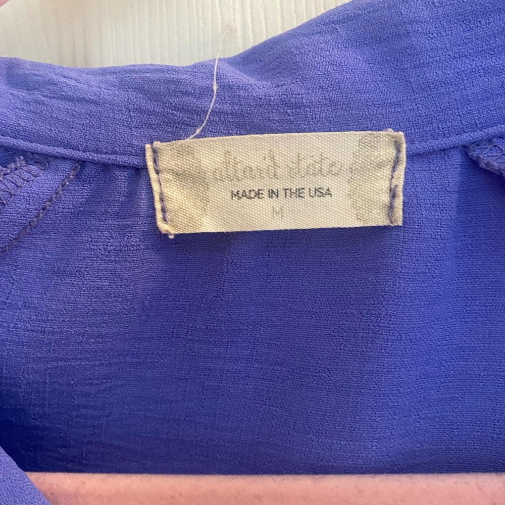 Deep Purple Oversized Button Down - image 2